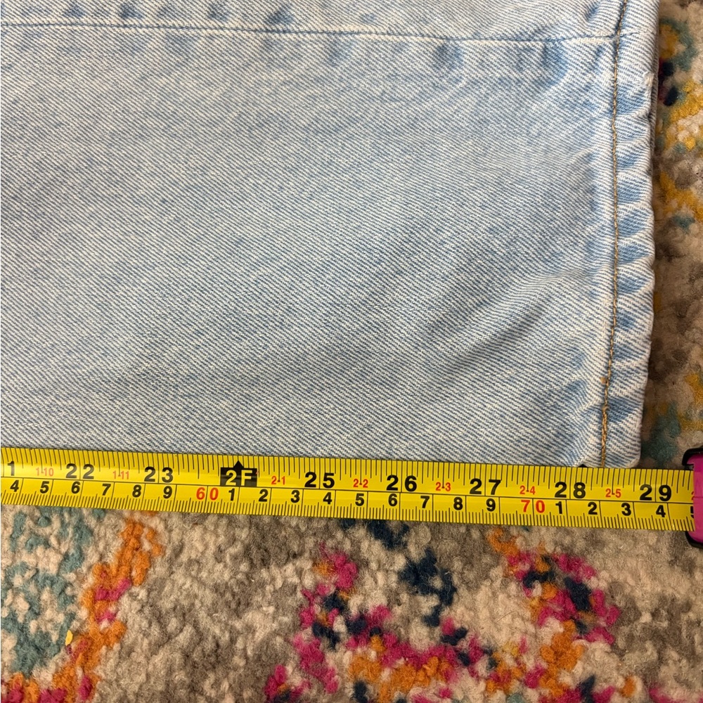 Levi's Sky Blue Straight Leg Jeans - Picture 8 of 10